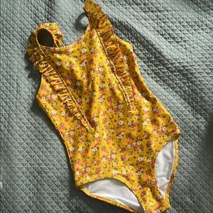 H&M Ruffle Trim Floral Swimsuit